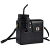 Durable Leather Crossbody Purse Water Bottle Cup Organizer Holder Bag Universal Water Cup Carrier Storage Bag for Women Girls
