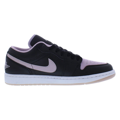 For Nike for Air for Jordan 1 Low SE Men's Retro Walking Shoes Black/Iced Lilac/White Size 10 PU Insole Height Increasing for